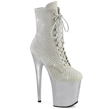 Load image into Gallery viewer, Tacones Pleaser FLAMINGO-1020RM Plata Faux Sude