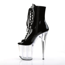 Carregar imagem no visualizador da galeria, Botas Pleaser FLAMINGO-1021 - Verniz preto / Transparente