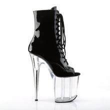 Carregar imagem no visualizador da galeria, Botas Pleaser FLAMINGO-1021 - Verniz preto / Transparente