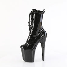 Load image into Gallery viewer, Tacones Pleaser FLAMINGO-1040GP Negro Purpurina Charol