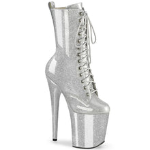 Load image into Gallery viewer, Tacones Pleaser FLAMINGO-1040GP Plata Purpurina Charol