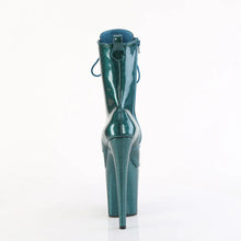 Load image into Gallery viewer, Tacones Pleaser FLAMINGO-1040GP Teal Purpurina Charol