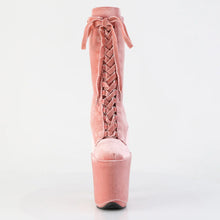 Load image into Gallery viewer, Tacones Pleaser FLAMINGO-1045VEL Dusty Rosa Velvet