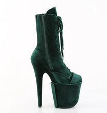 Carregar imagem no visualizador da galeria, Tacones Pleaser FLAMINGO-1045VEL Emerald Verde Velvet