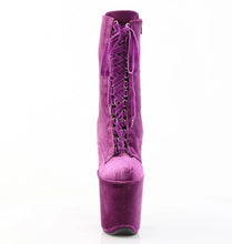 Load image into Gallery viewer, Tacones Pleaser FLAMINGO-1045VEL Morado Velvet
