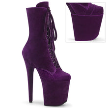 Load image into Gallery viewer, Tacones Pleaser FLAMINGO-1045VEL Morado Velvet