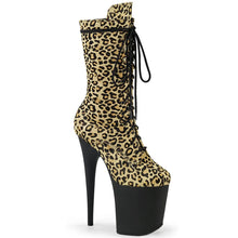 Load image into Gallery viewer, Tacones Pleaser FLAMINGO-1050LP Leopard Print Pony