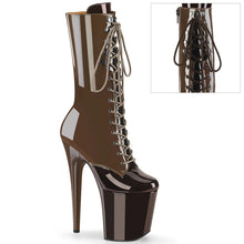 Load image into Gallery viewer, Tacones Pleaser FLAMINGO-1054DC Moca Coffee Charol