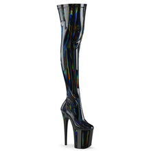 Load image into Gallery viewer, Tacones Pleaser FLAMINGO-3000HWR Negro Str. Holo