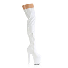 Cargar imagen en el visor de la galería, Tacones Pleaser FLAMINGO-3000HWR Blanco Str. Holo