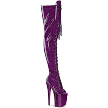 Cargar imagen en el visor de la galería, Tacones Pleaser FLAMINGO-3021GP Morado Purpurina Charol