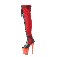 Load image into Gallery viewer, Tacones Pleaser FLAMINGO-3027 Rojo Faux Suede