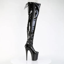Load image into Gallery viewer, Tacones Pleaser FLAMINGO-3850 Negro Str. Charol