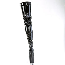 Load image into Gallery viewer, Tacones Pleaser FLAMINGO-4000 Negro Str. Charol