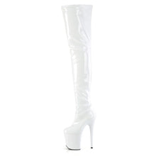 Cargar imagen en el visor de la galería, Tacones Pleaser FLAMINGO-4000 Blanco Str. Charol