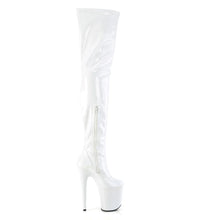 Cargar imagen en el visor de la galería, Tacones Pleaser FLAMINGO-4000 Blanco Str. Charol