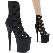 Load image into Gallery viewer, Tacones Pleaser FLAMINGO-800-24 Negro Elastic Band