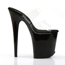 Load image into Gallery viewer, Tacones Pleaser FLAMINGO-802 Transparente Negro