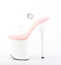 Load image into Gallery viewer, Pleaser FLAMINGO-808 Heels - Clear-Pink / White