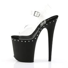Load image into Gallery viewer, Tacones Pleaser FLAMINGO-808ABLS Transparente Negro Mate
