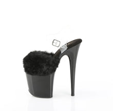 Load image into Gallery viewer, Tacones Pleaser FLAMINGO-808FUR Negro Faux Fur