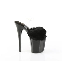 Load image into Gallery viewer, Tacones Pleaser FLAMINGO-808FUR Negro Faux Fur