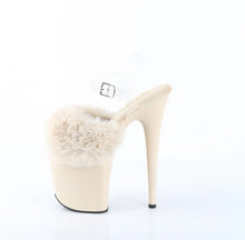 Load image into Gallery viewer, Tacones Pleaser FLAMINGO-808FUR Crema Faux Fur