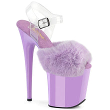Load image into Gallery viewer, Tacones Pleaser FLAMINGO-808FUR Lavanda Faux Fur