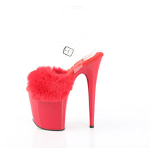 Load image into Gallery viewer, Tacones Pleaser FLAMINGO-808FUR Rojo Faux Fur