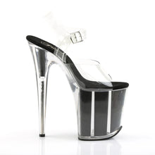 Load image into Gallery viewer, Tacones Pleaser FLAMINGO-808G Transparente Negro Gltr