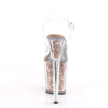 Load image into Gallery viewer, Tacones Pleaser FLAMINGO-808G Transparente Oro Rosa