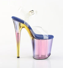 Load image into Gallery viewer, Tacones Pleaser FLAMINGO-808HT Transparente Azul Tinted