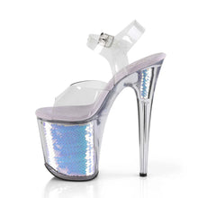 Load image into Gallery viewer, Tacones Pleaser FLAMINGO-808MC Transparente Lavanda Hologram
