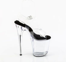 Load image into Gallery viewer, Tacones Pleaser FLAMINGO-808PREM Transparente Negro