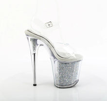 Load image into Gallery viewer, Tacones Pleaser FLAMINGO-808PREM-RSI Transparente Plata