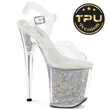 Load image into Gallery viewer, Tacones Pleaser FLAMINGO-808PREM-RSI Transparente Plata