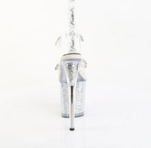 Load image into Gallery viewer, Tacones Pleaser FLAMINGO-808PREM-STN Transparente Plata Purpurina