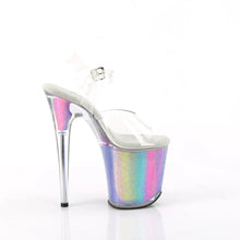 Load image into Gallery viewer, Tacones Pleaser FLAMINGO-808RG-01 Transparente Rainbow Purpurina