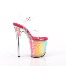 Load image into Gallery viewer, Tacones Pleaser FLAMINGO-808RG-02 Transparente Rainbow Confetti