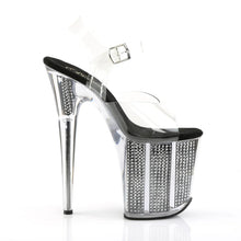 Load image into Gallery viewer, Tacones Pleaser FLAMINGO-808SRS Transparente Negro
