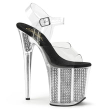 Load image into Gallery viewer, Tacones Pleaser FLAMINGO-808SRS Transparente Negro