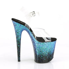 Load image into Gallery viewer, Tacones Pleaser FLAMINGO-808SS Transparente Negro Azul
