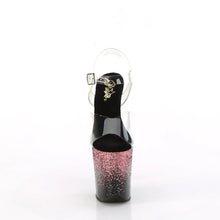 Load image into Gallery viewer, Tacones Pleaser FLAMINGO-808SS Transparente Negro Rosa