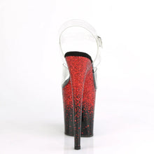 Cargar imagen en el visor de la galería, Tacones Pleaser FLAMINGO-808SS Transparente Negro Rojo