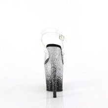 Load image into Gallery viewer, Tacones Pleaser FLAMINGO-808SS Transparente Negro Plata