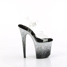 Load image into Gallery viewer, Tacones Pleaser FLAMINGO-808SS Transparente Negro Plata