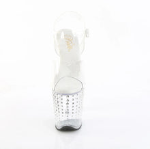 Load image into Gallery viewer, Tacones Pleaser FLAMINGO-808TDRS Transparente Plata