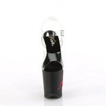 Carregar imagem no visualizador da galeria, Tacones Pleaser FLAMINGO-808TGRS Transparente Negro Rojo