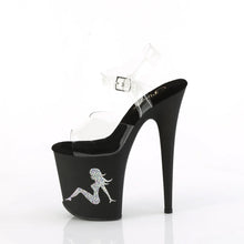 Load image into Gallery viewer, Tacones Pleaser FLAMINGO-808TGRS Transparente Negro Plata