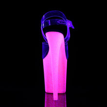 Load image into Gallery viewer, Tacones Pleaser FLAMINGO-808UVG Transparente Neon H.